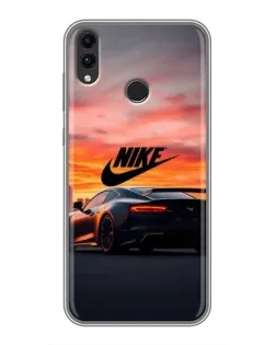 Чехол для Huawei Honor 8C с картинкой «Nike и суперкар»
