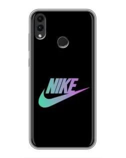 Чехол для Huawei Honor 8C с картинкой «Nike — городская ночь»