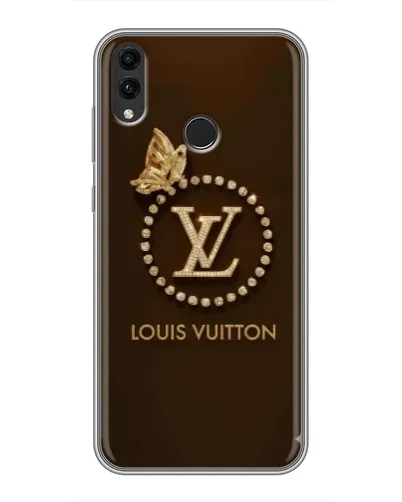Чехол для Huawei Honor 8C с картинкой «LV — золотая печать»