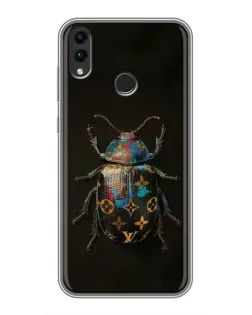 Чехол для Huawei Honor 8C с картинкой «LV — мраморный принт»