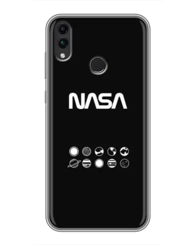 Чехол для Huawei Honor 8C с картинкой «NASA — технический принт» Чехол для Huawei Honor 8C с картинкой «NASA — технический принт»