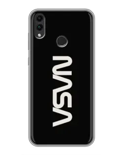 Чехол для Huawei Honor 8C с картинкой «NASA — вертикальный логотип»
