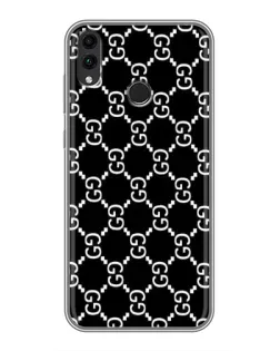 Чехол для Huawei Honor 8C с картинкой «Gucci — сетчатый паттерн»