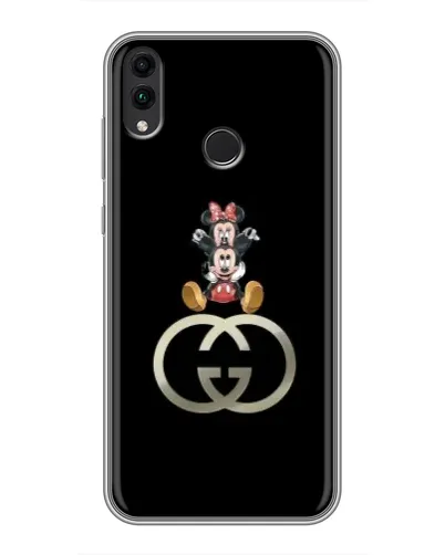 Чехол для Huawei Honor 8C с картинкой «Минни Маус на лого»