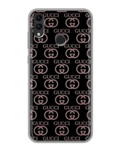 Чехол для Huawei Honor 8C с картинкой «Классическая монограмма Gucci»