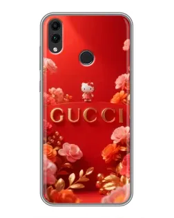 Чехол для Huawei Honor 8C с картинкой «Gucci — золотой сад»