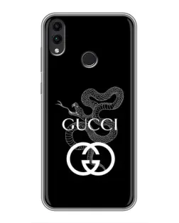 Чехол для Huawei Honor 8C с картинкой «Gucci — серебряная змея»