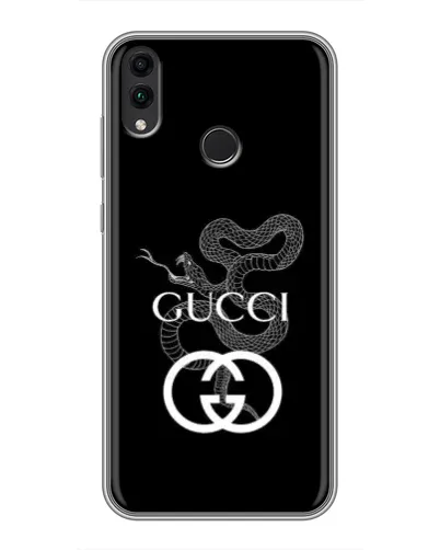 Чехол для Huawei Honor 8C с картинкой «Gucci — серебряная змея»