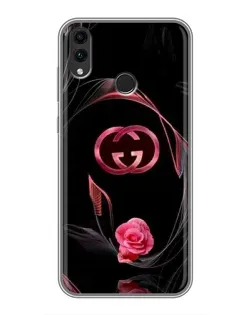 Чехол для Huawei Honor 8C с картинкой «Gucci — неоновая роза»