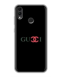 Чехол для Huawei Honor 8C с картинкой «Gucci — красный градиент»