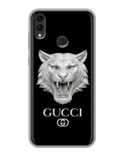 Чохол для Huawei Honor 8C з картинкою «Gucci — срібний лев» Чохол для Huawei Honor 8C з картинкою «Gucci — срібний лев»