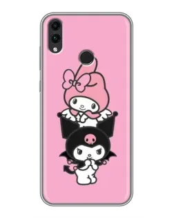 Чехол для Huawei Honor 8C с картинкой «My Melody и Kuromi»