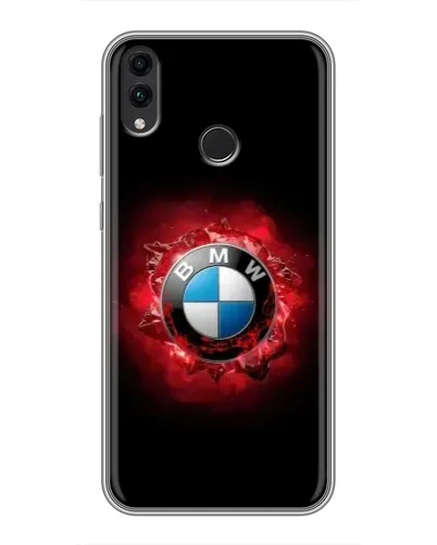 Чехол для Huawei Honor 8C с картинкой «Логотип BMW — вспышка»
