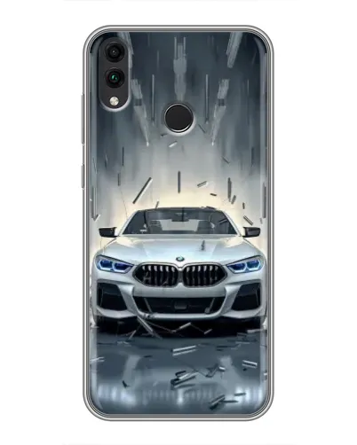 Чехол для Huawei Honor 8C с картинкой «BMW в свете фар»