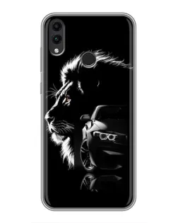 Чехол для Huawei Honor 8C с картинкой «BMW и лев»