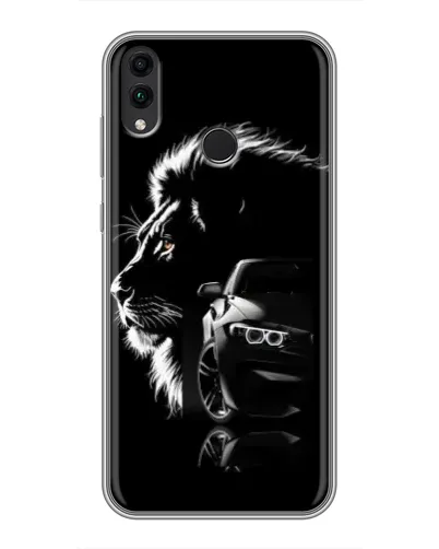 Чехол для Huawei Honor 8C с картинкой «BMW и лев»