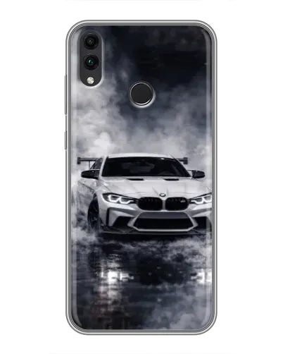 Чехол для Huawei Honor 8C с картинкой «BMW сквозь туман»
