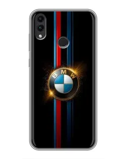 Чехол для Huawei Honor 8C с картинкой «BMW M-Power неон»