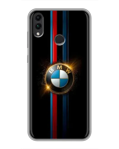 Чехол для Huawei Honor 8C с картинкой «BMW M-Power неон»