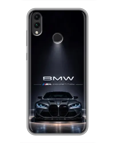 Чехол для Huawei Honor 8C с картинкой «BMW сквозь ночной город» Чехол для Huawei Honor 8C с картинкой «BMW сквозь ночной город»