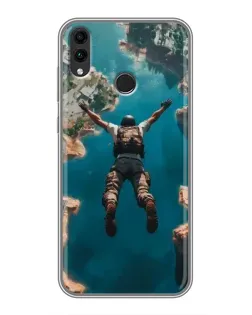 Чехол для Huawei Honor 8C с картинкой «PUBG — свободное падение»