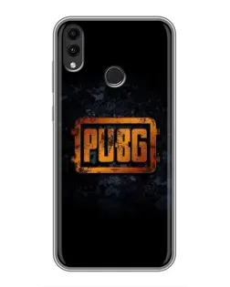 Чехол для Huawei Honor 8C с картинкой «PUBG — золотой логотип»
