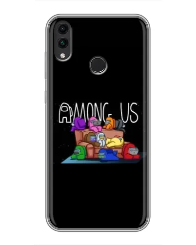 Чехол для Huawei Honor 8C с картинкой «Логотип Among Us»