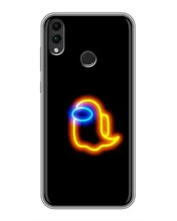 Чехол для Huawei Honor 8C с картинкой «Among Us неоновое сияние» Чехол для Huawei Honor 8C с картинкой «Among Us неоновое сияние»