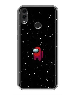 Чехол для Huawei Honor 8C с картинкой «Красный Among Us»