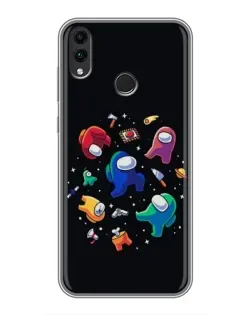Чехол для Huawei Honor 8C с картинкой «Among Us космос»