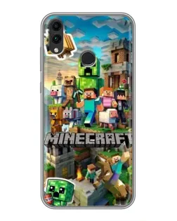 Чехол для Huawei Honor 8C с картинкой «Замок Minecraft» Чехол для Huawei Honor 8C с картинкой «Замок Minecraft»