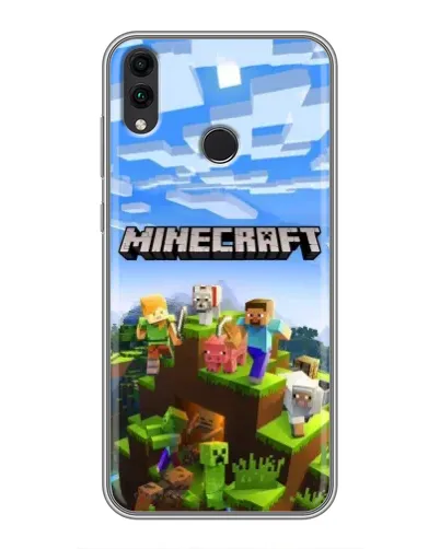 Чохол для Huawei Honor 8C з картинкою «Minecraft класичний світ»