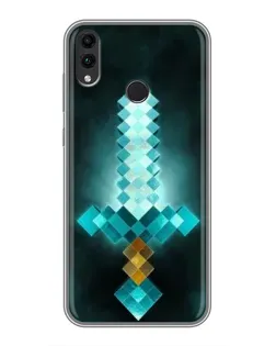 Чохол для Huawei Honor 8C з картинкою «Алмазний меч неон»