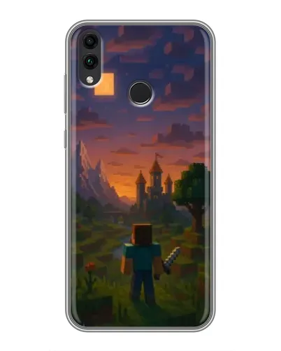 Чохол для Huawei Honor 8C з картинкою «Стів біля вежі»