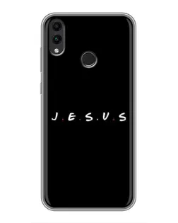 Чехол для Huawei Honor 8C с картинкой «Точки веры J.E.S.U.S.»