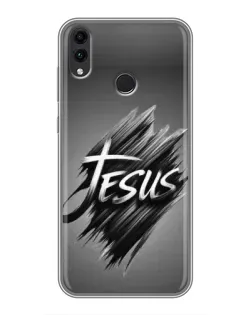 Чехол для Huawei Honor 8C с картинкой «Надпись Jesus Graffiti»