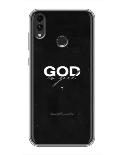 Чехол для Huawei Honor 8C с картинкой «GOD — Бог над всем»