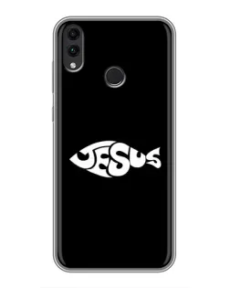 Чехол для Huawei Honor 8C с картинкой «Рыба Jesus»