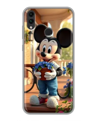 Чехол для Huawei Honor 8C с картинкой «Микки садовод» Чехол для Huawei Honor 8C с картинкой «Микки садовод»