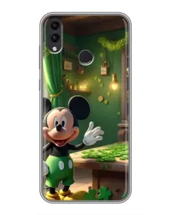 Чехол для Huawei Honor 8C с картинкой «Микки в мастерской»
