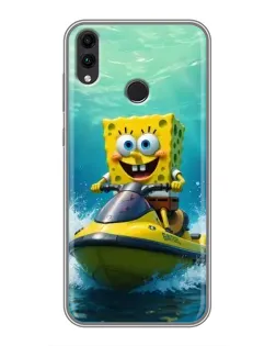 Чохол для Huawei Honor 8C з картинкою «Спанч Боб на гідроциклі» Чохол для Huawei Honor 8C з картинкою «Спанч Боб на гідроциклі»