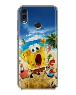 Чехол для Huawei Honor 8C с картинкой «Развлечения на пляже»