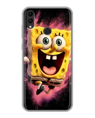 Чехол для Huawei Honor 8C с картинкой «Взрывной Спанч Боб»