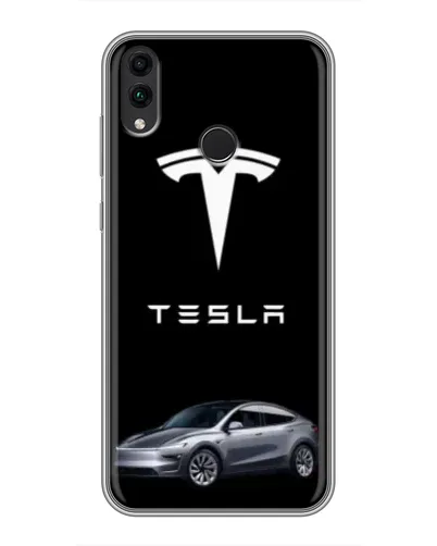 Чехол для Huawei Honor 8C с картинкой «Tesla Model Y»