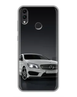 Чехол для Huawei Honor 8C с картинкой «Mercedes AMG GT Silver»