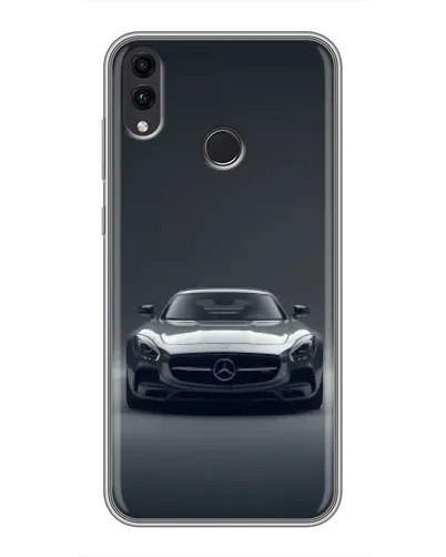 Чехол для Huawei Honor 8C с картинкой «Mercedes на черном»