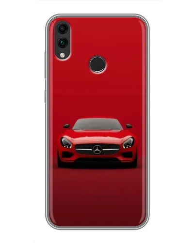Чехол для Huawei Honor 8C с картинкой «Красный Mercedes AMG»