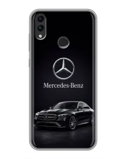 Чехол для Huawei Honor 8C с картинкой «Mercedes — решетка радиатора»