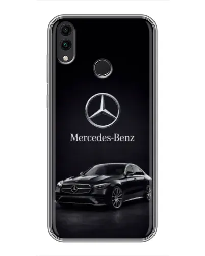 Чехол для Huawei Honor 8C с картинкой «Mercedes — решетка радиатора»