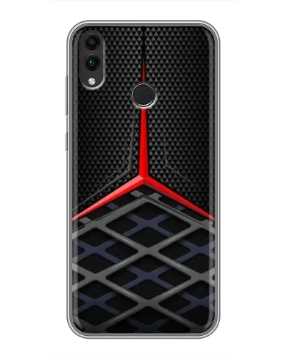 Чехол для Huawei Honor 8C с картинкой «Mercedes Carbon Grid»